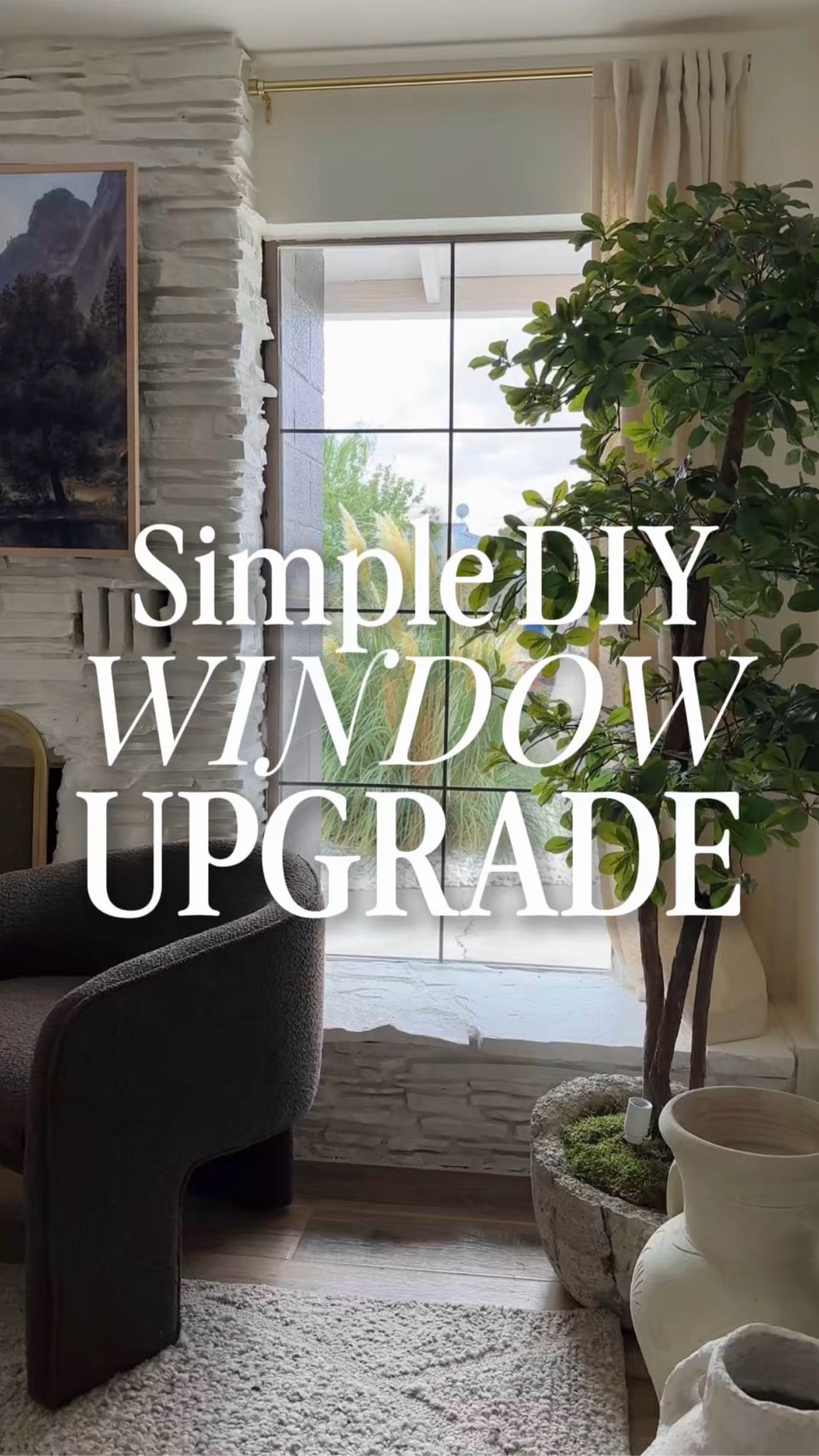 Save this DIY for later 🤍
This vinyl trim window mullion DIY is one of the easiest ways to make builder-grade windows look custom for under $30. I used peel-and-stick vinyl trim to create a classic grid window mullion in the living room, then did a cottage-style diamond mullion in the kitchen for extra charm. Same affordable DIY, two completely different window styles.

If you’re looking for a budget-friendly window upgrade, removable window mullions, or a renter-friendly DIY that adds character without replacing windows, this one is worth trying. The vinyl trim cuts down to size, peels, and sticks directly onto a clean window surface — no power tools and no permanent commitment.

Perfect for adding cottage vibes, classic window grids, European-inspired details, or an easy custom look to builder homes. This DIY works great for living room windows, kitchen windows, and anywhere you want that cozy, old-world feel without the cost of new windows.

#LTKhome #LTKDIY #BudgetDIY #WindowMullions #CottageStyleHome #BuilderGradeToCustom #HomeImprovement #AffordableHome #DIYHomeProjects #InteriorInspo