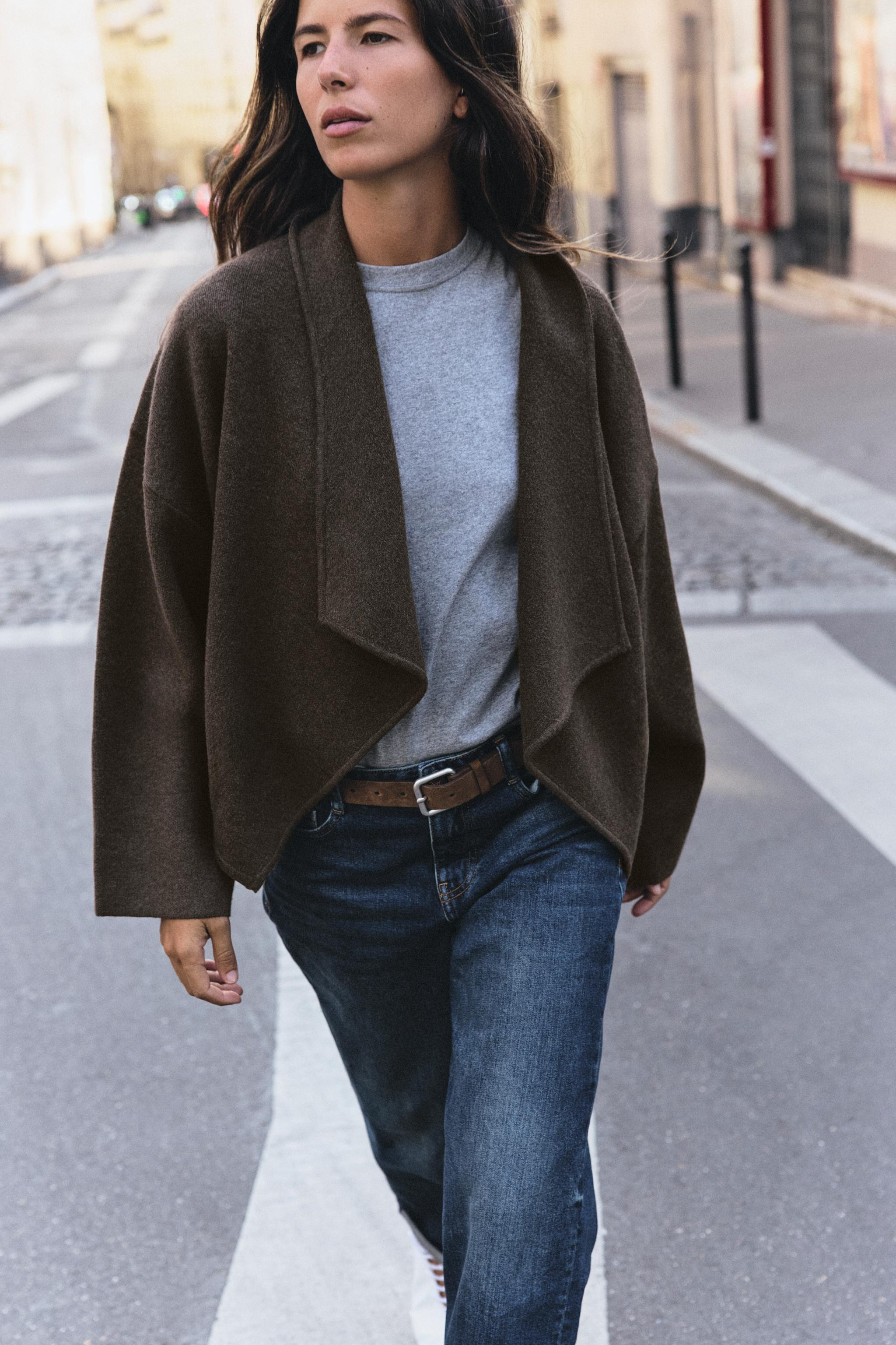 OPEN-FRONT KNIT JACKET | Zara US
