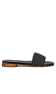 Kaanas Bimini Elastic Braid Slide in Black from Revolve.com | Revolve Clothing (Global)