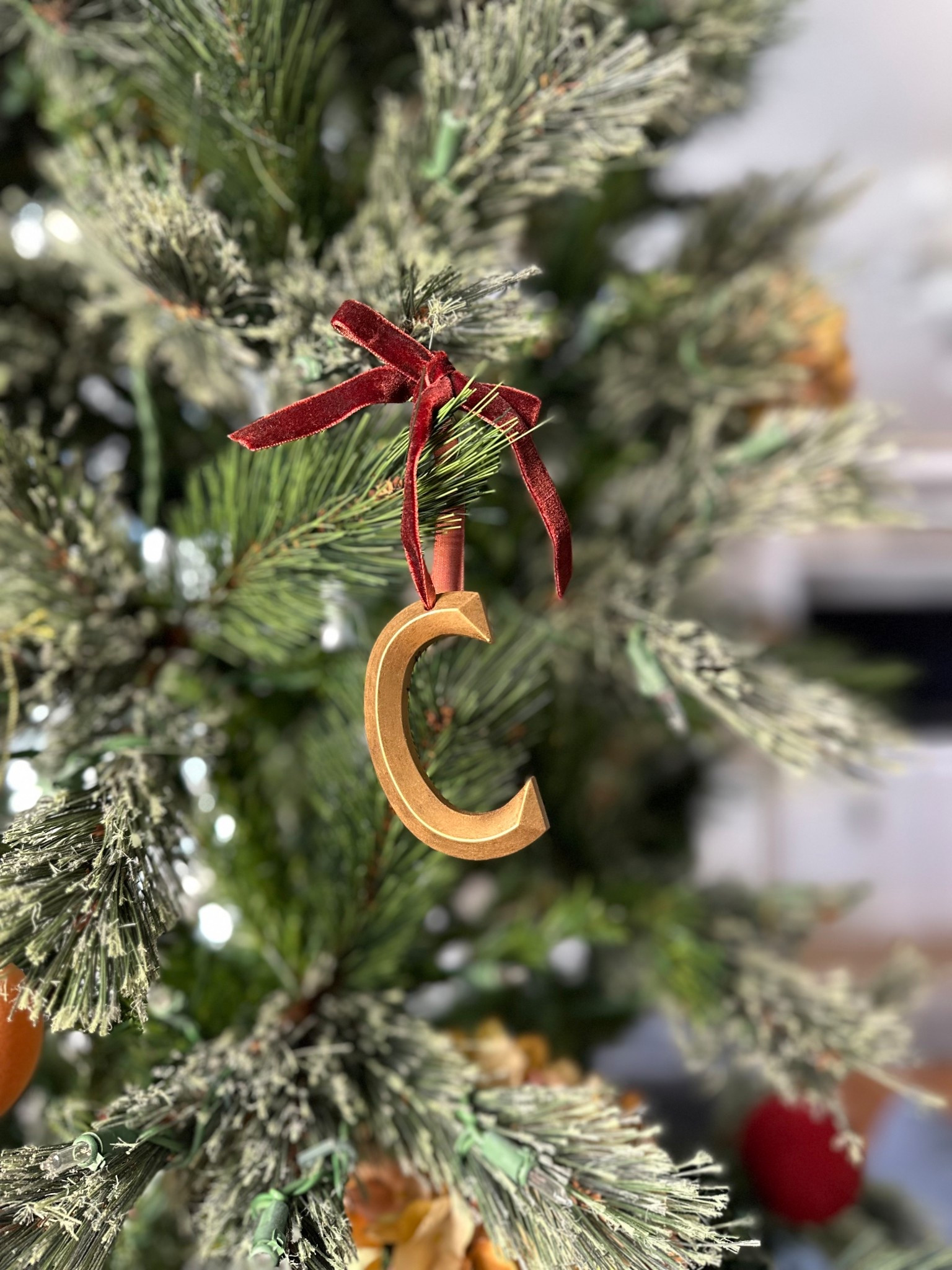 Monogram ornaments — customize them with a velvet ribbon.

#LTKSaleAlert #LTKHome #LTKHoliday