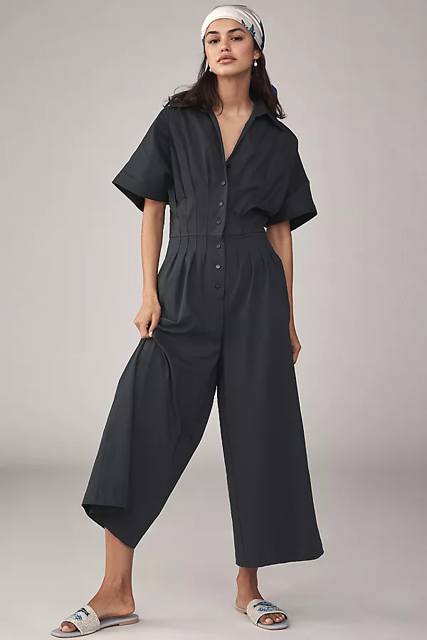 The Tobie Pleated Jumpsuit by Exquise | Anthropologie (US)