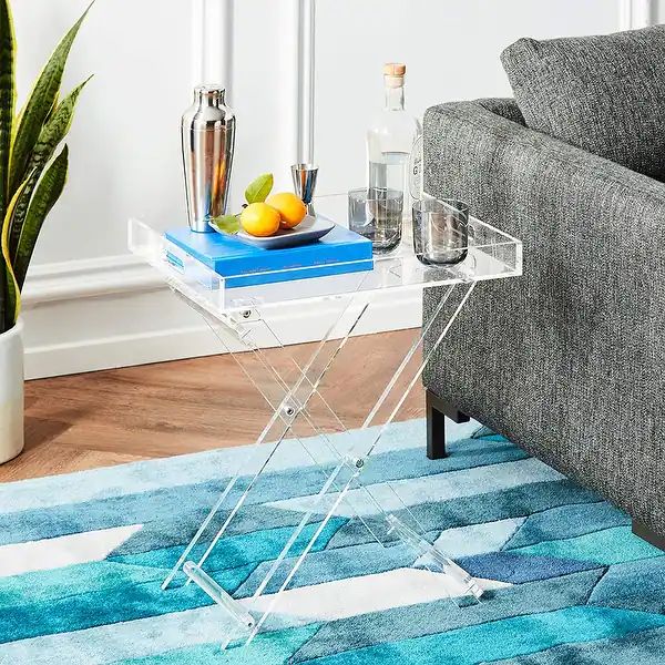DesignStyles Acrylic Folding Tray Table | Bed Bath & Beyond