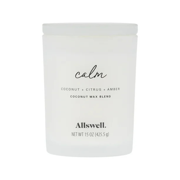 Allswell 15oz Scented 2-Wick Spa Candle - Calm (Coconut + Citrus + Amber) - Walmart.com | Walmart (US)