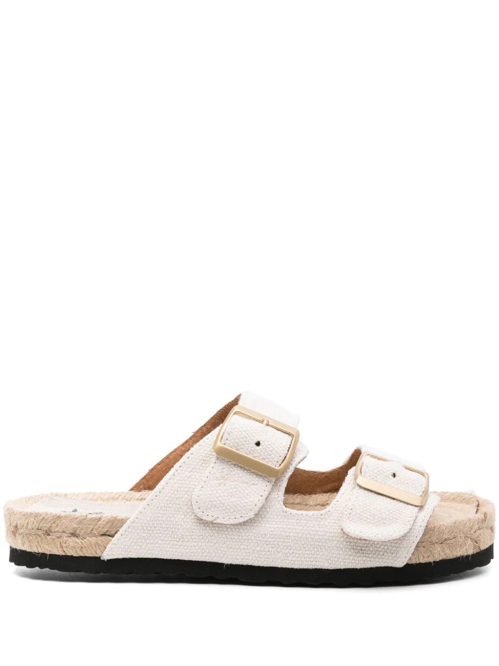 Manebi Nordic double-strap slides - White | Farfetch Global