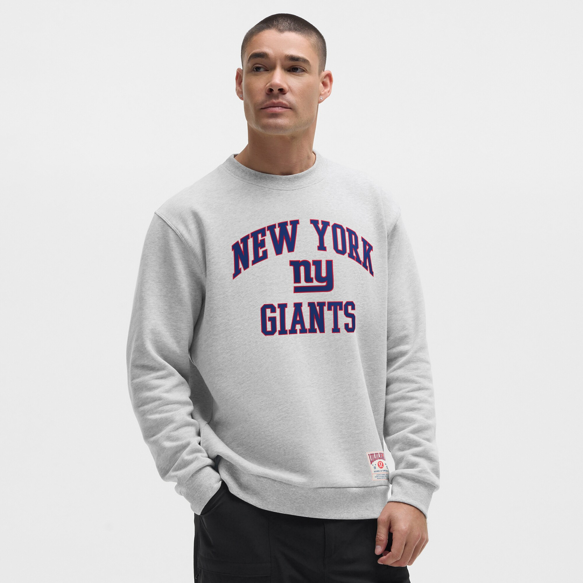 New York Giants lululemon Steady State Sweatshirt - Heathered Silver Drop | Fanatics