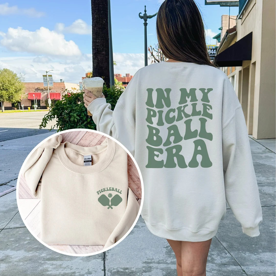 In My Pickleball Era Shirt, Retro Pickleball Sweatshirt Gift for Pickleball Players, Pickleball P... | Etsy (US)