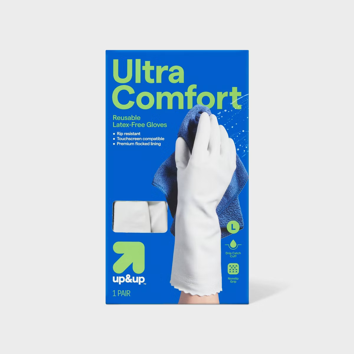 Durable Ultra Comfort Latex-Free Reusable Gloves - Large - up&up\u2122 | Target