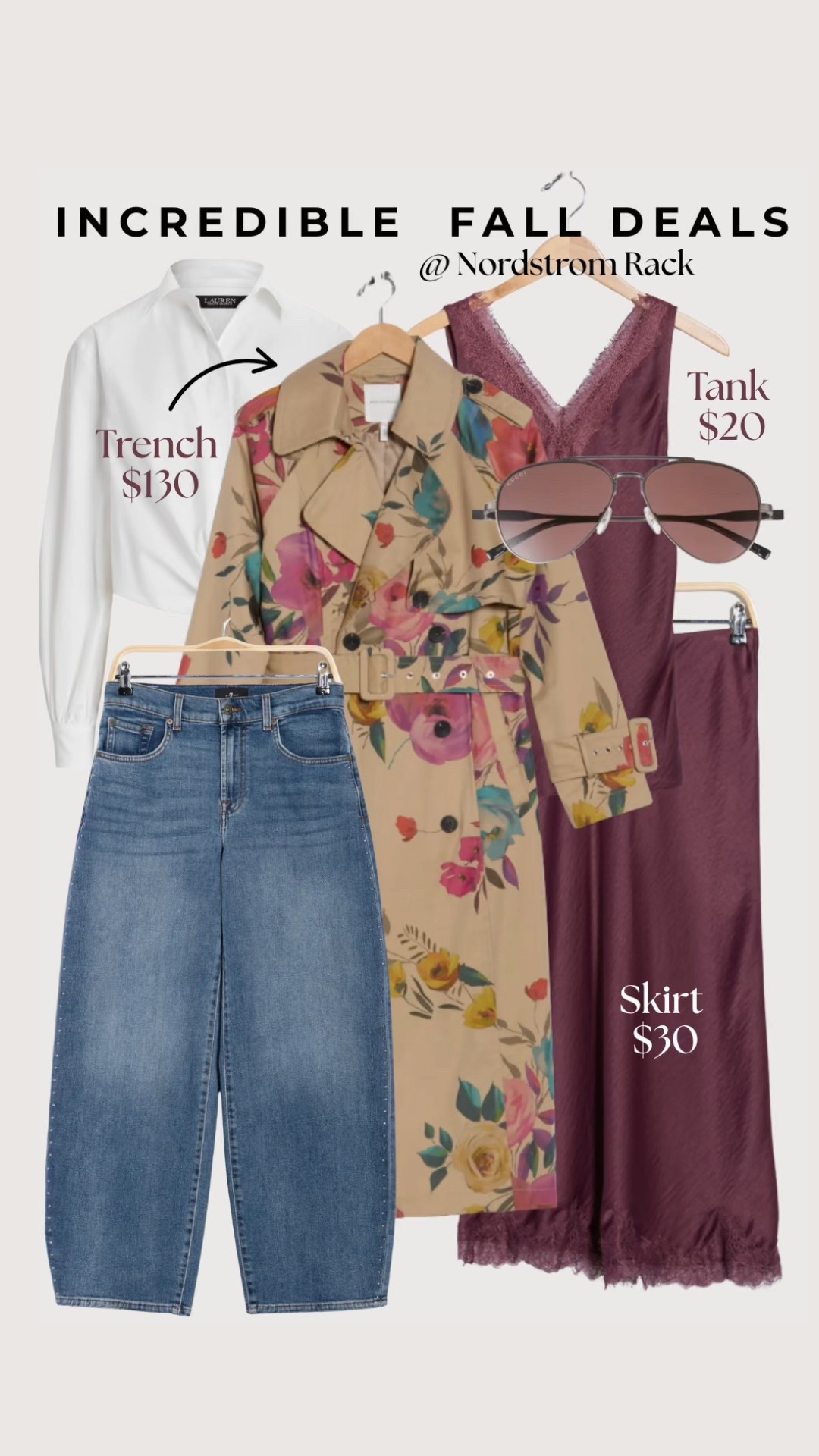 Starting at $20, this trench is so pretty and very special! Only $130 
Gorgeous slip skirt and tank - together under $50 

#LTKFindsUnder100 #LTKSaleAlert #LTKFindsUnder50