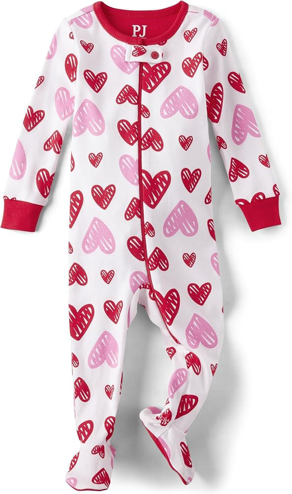 The Children's Place Baby and Toddler Valentine's Day Snug Fit 100% Cotton Pajama | Amazon (US)