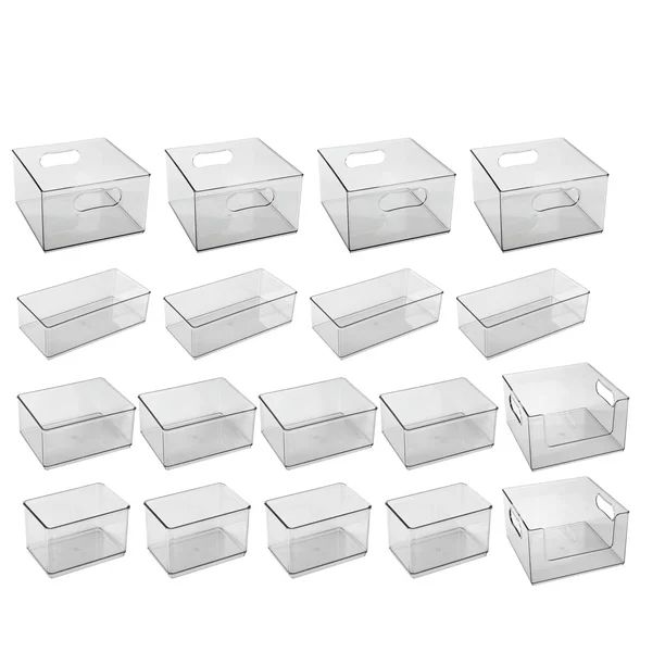 The Home Edit 18 Piece Multipurpose Edit, Clear Plastic Modular Storage System | Walmart (US)