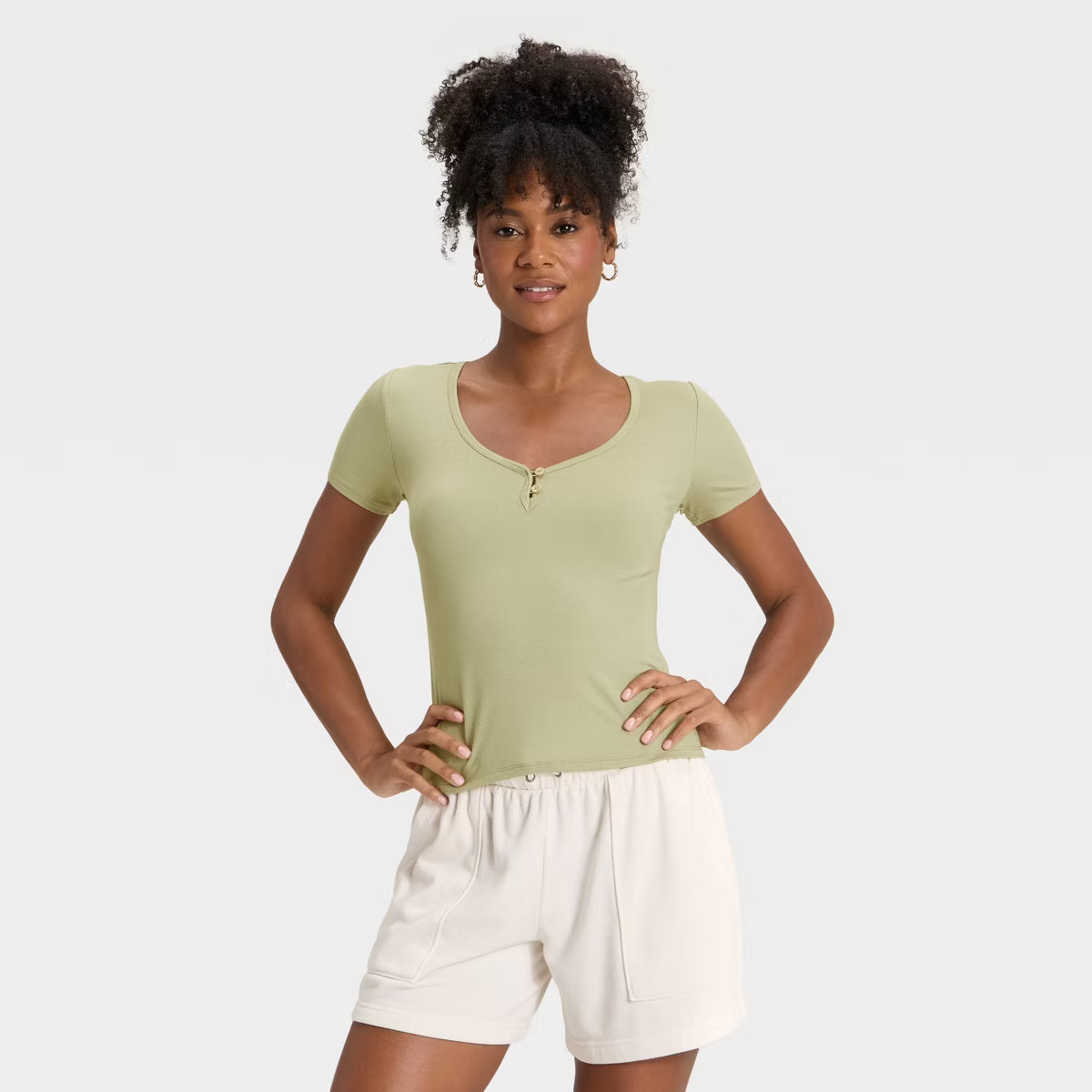 Women's Short Sleeve Henley Shirt - Universal Thread™ | Target