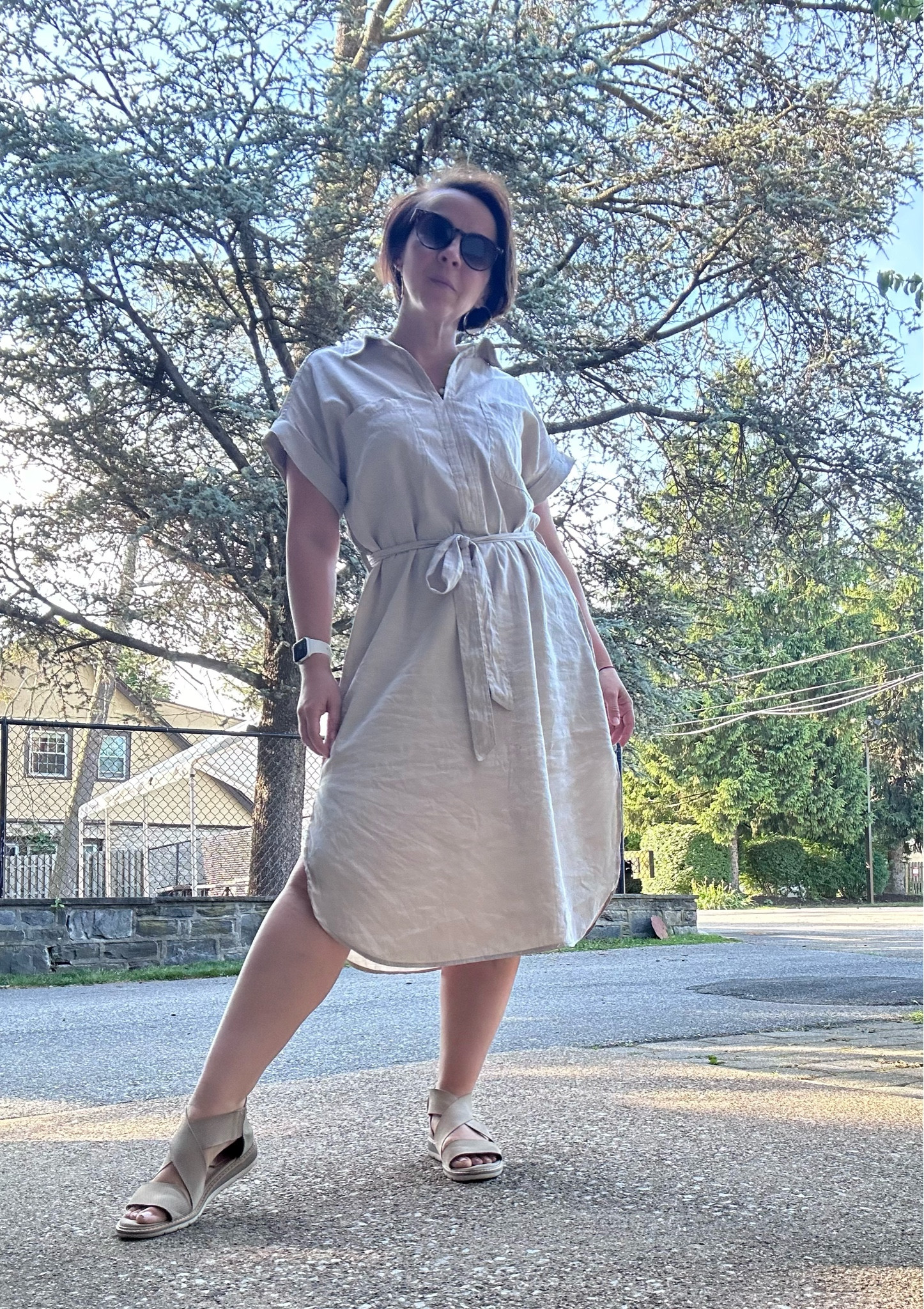 I am all about simple solids for everyday looks. Casual V-neck shirt dress for running errands or simple office summer look. 

#LTKMidsize #LTKSummerSales #LTKSeasonal