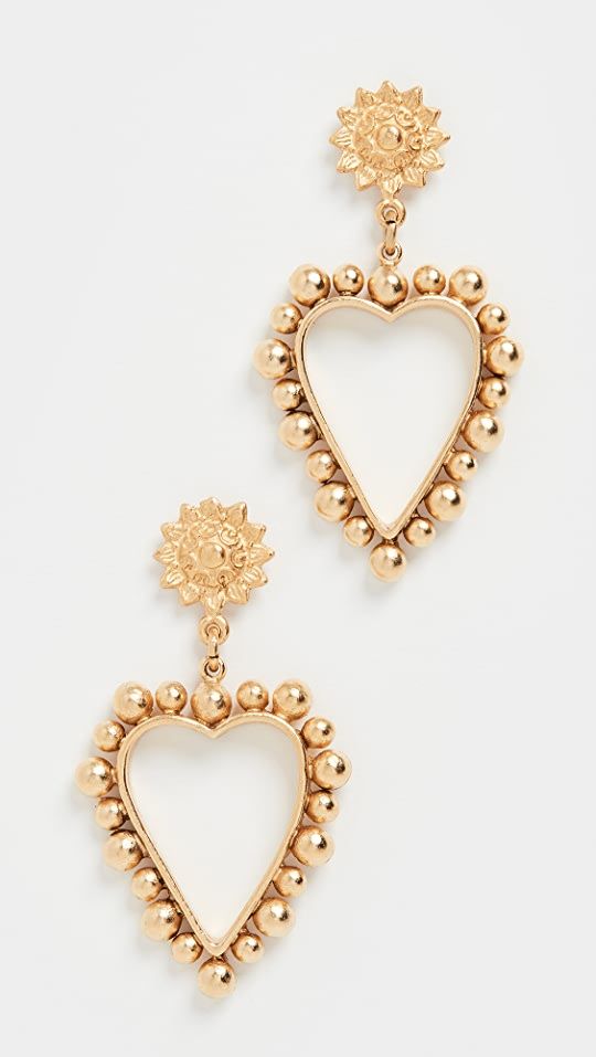 Brinker & Eliza Heart of Gold Earrings | SHOPBOP | Shopbop