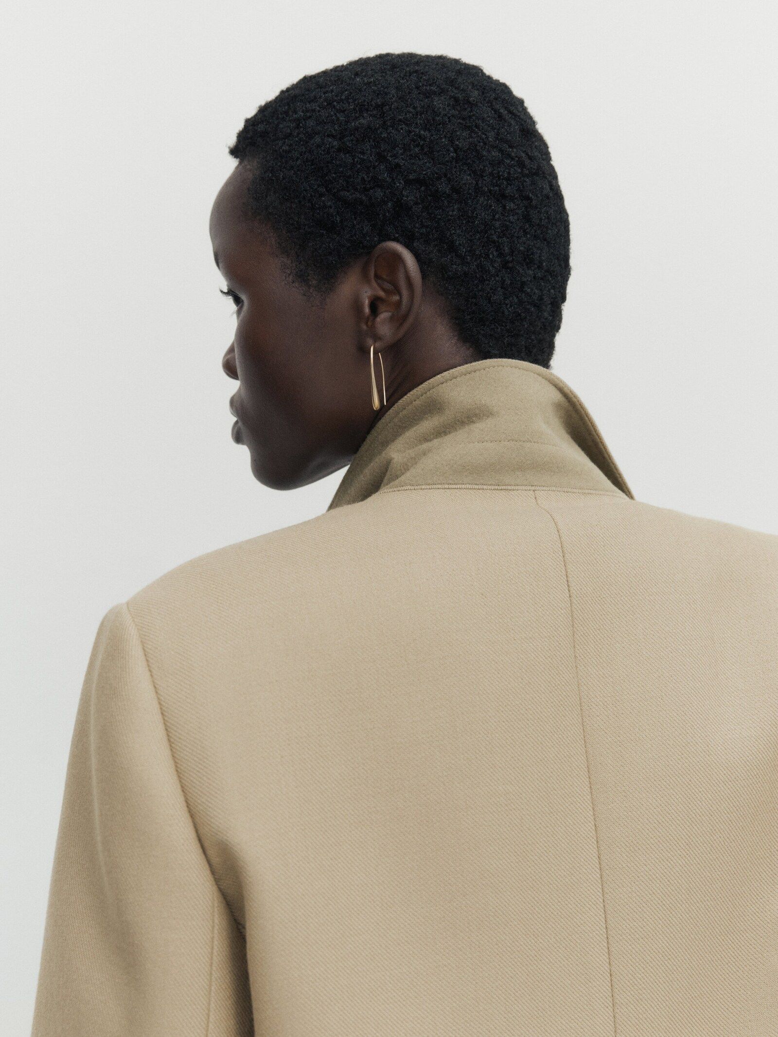 Twill blazer with buttons | Massimo Dutti UK