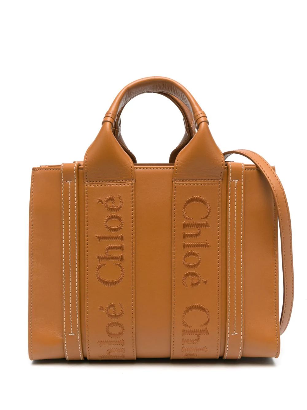 Chloé Small Woody Leather Tote Bag - Farfetch | Farfetch Global