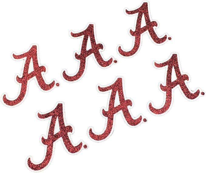 EyeBlack Alabama Crimson Tide NCAA Glitter Decals, Perfect for Game Day and Tailgate, 6 Decals | Amazon (US)