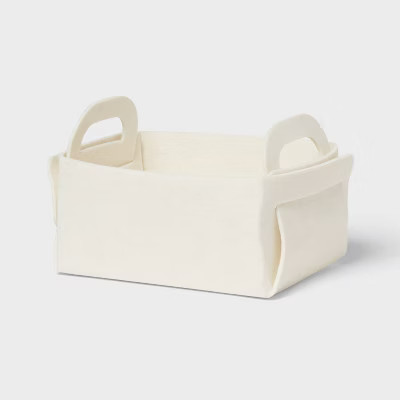 3pk Felt Gifting Baskets Cream - Brightroom™ | Target