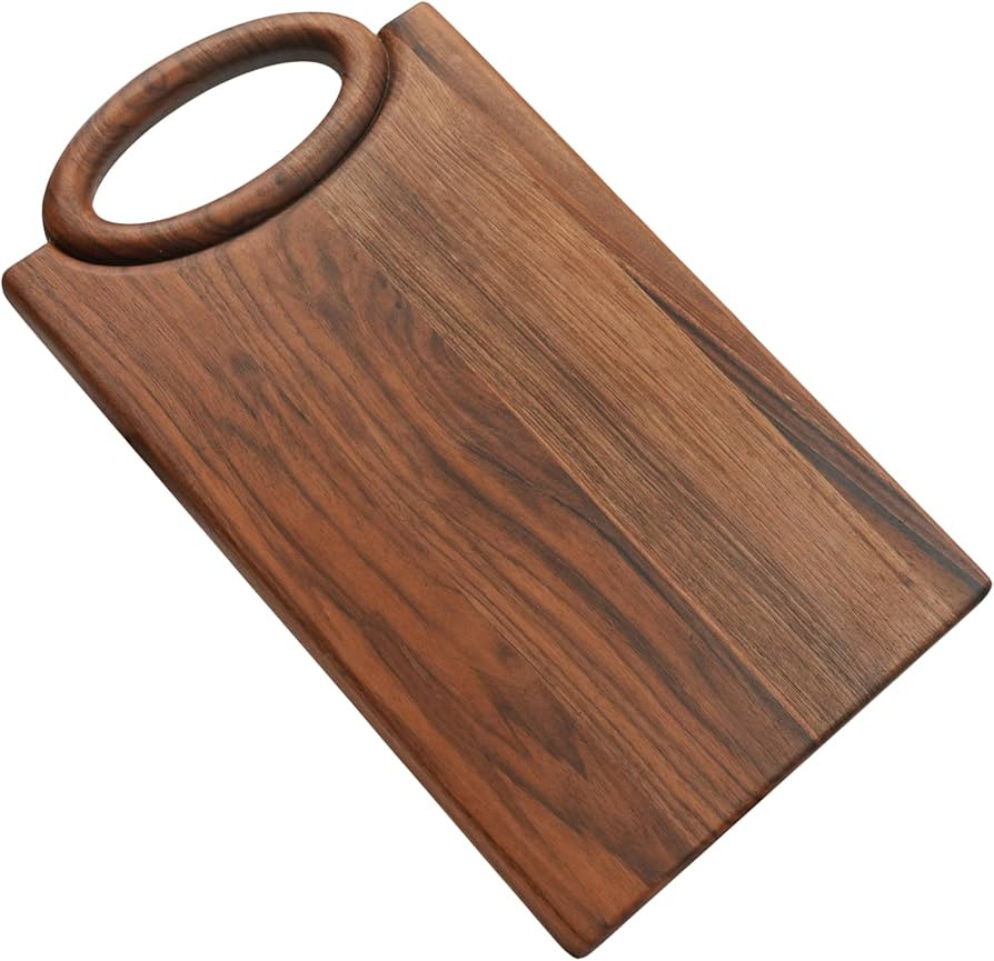 Oval Handle American Black Walnut Cutting Board – Premium Wooden Chopping Block for Kitchen & S... | Amazon (US)