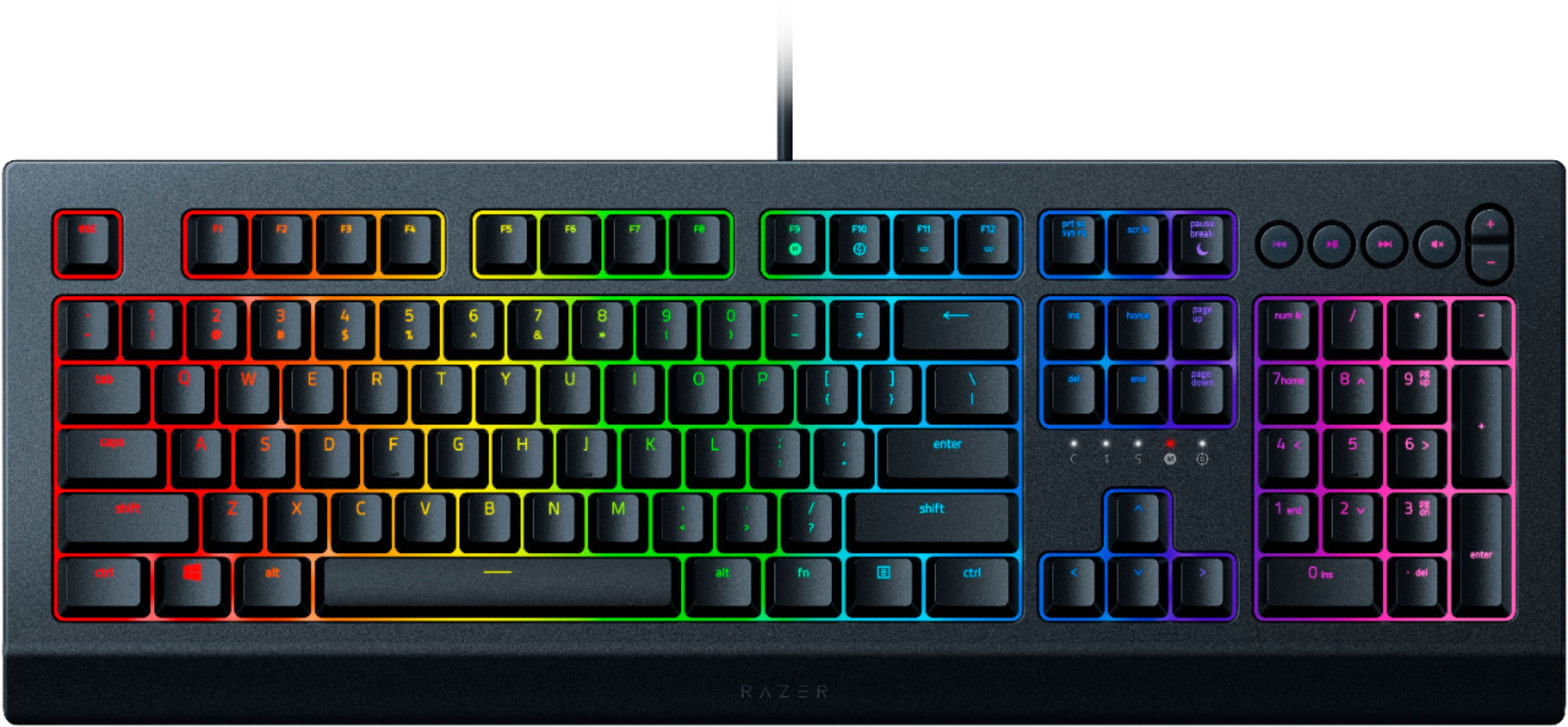 Razer Cynosa V2 Full Size Wired Membrane Gaming Keyboard with Chroma RGB Backlighting Black RZ03-... | Best Buy U.S.