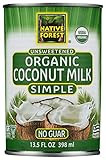 Native Forest Unsweetened Organic Simple Coconut Milk, USDA Certified Organic, Gluten Free & Non-GMO | Amazon (US)