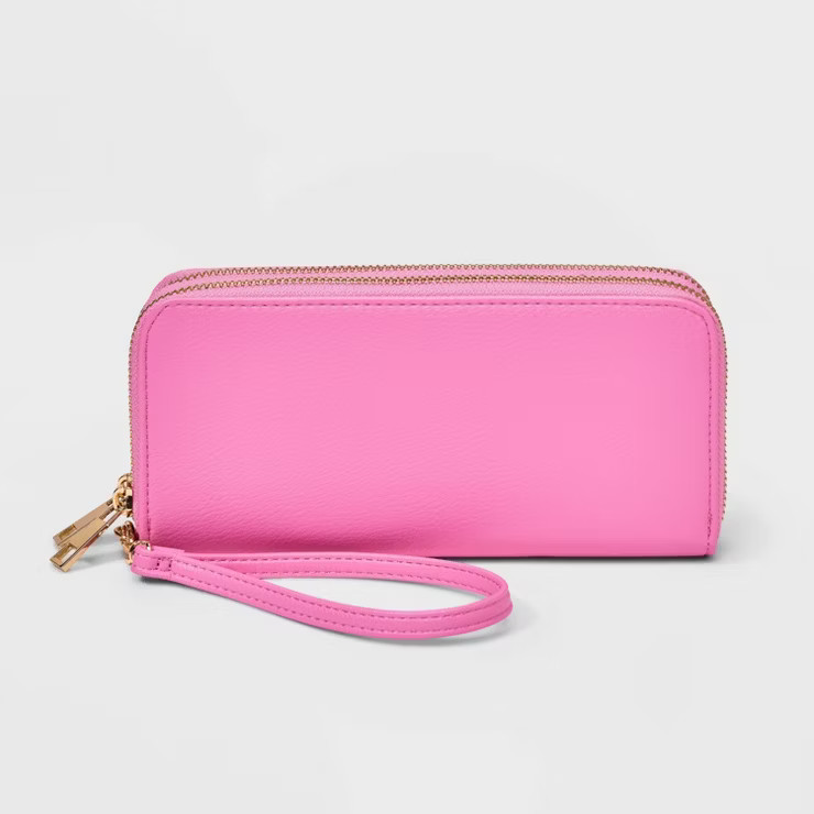 Women's Double Zip Wallet - A New Day™ | Target