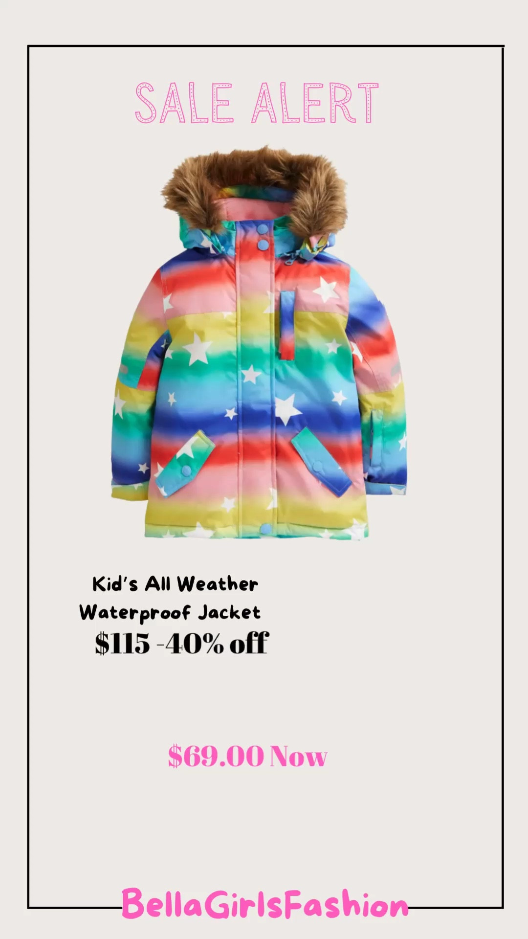 Mini boden all weather hotsell waterproof jacket