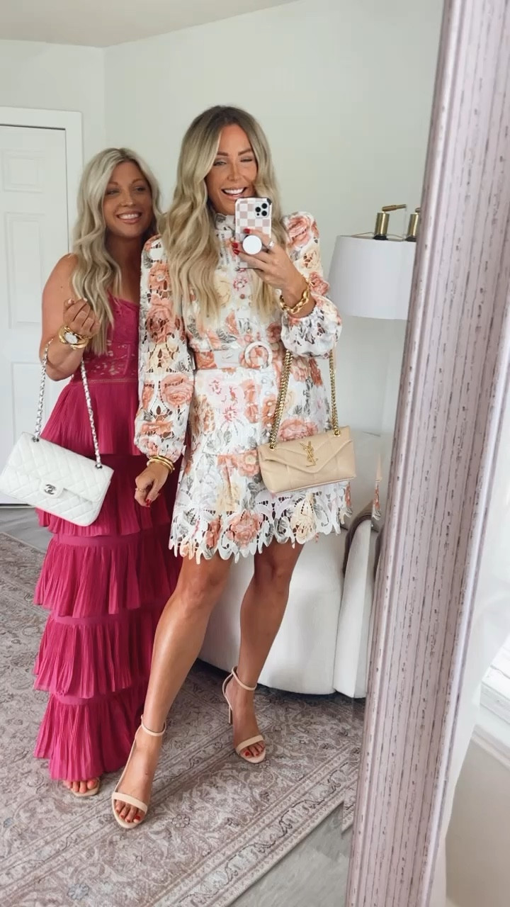 Sized up to a large in the summer fashion dress. Zimmerman looks for Less. White dress. Resort wear. Summer wedding guest dress. Summer family photos outfit. Workwear. Graduation. 

#LTKVideo #LTKWedding #LTKSaleAlert