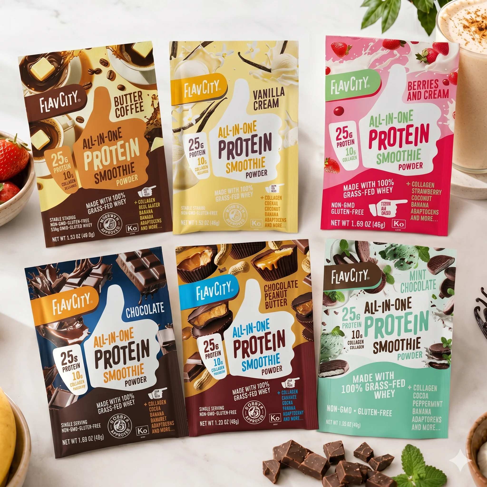 Protein Powder Packets | Single Serve Protein Powder | FlavCity | FlavCity