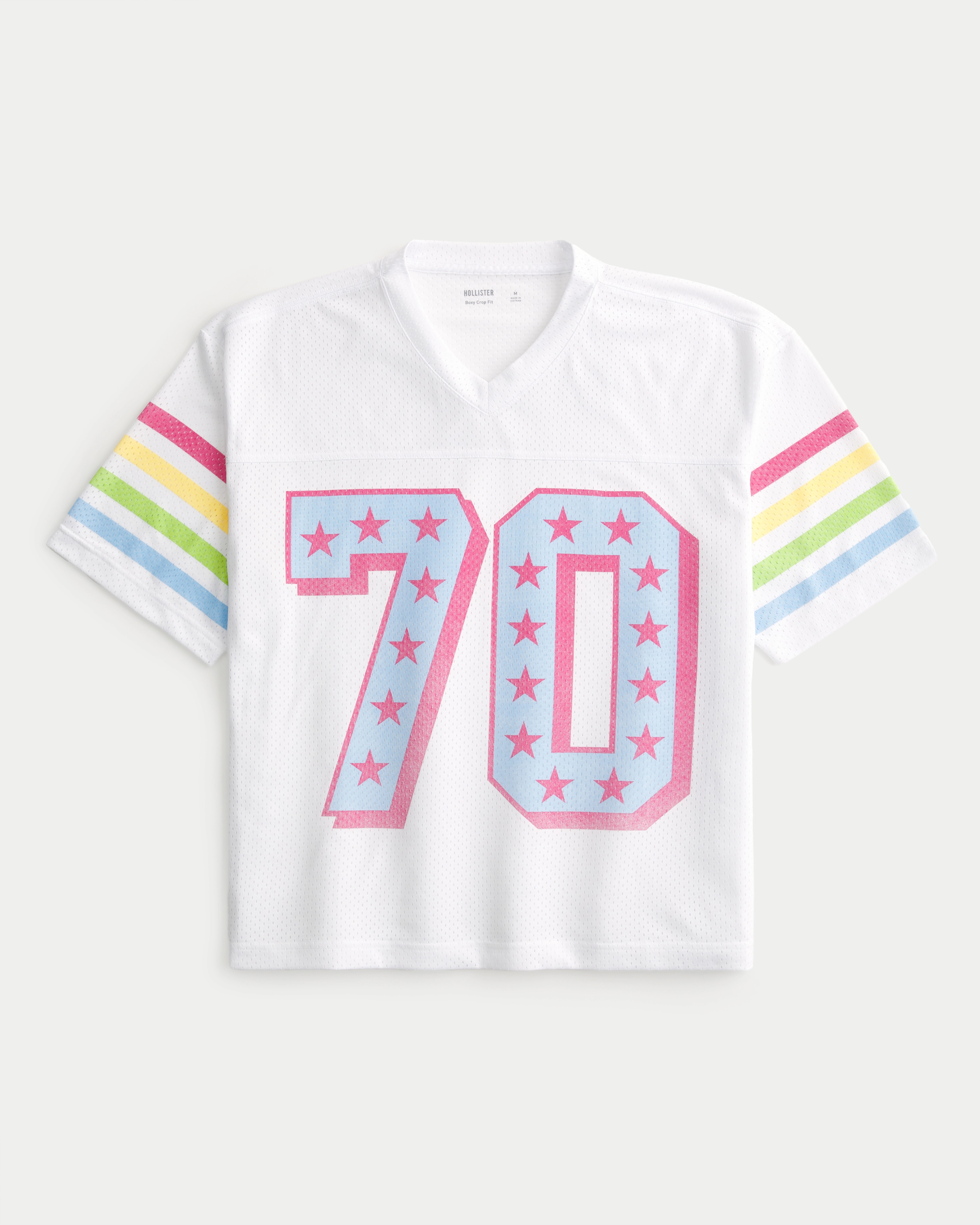 Boxy Crop Number Graphic Jersey | Hollister (US)