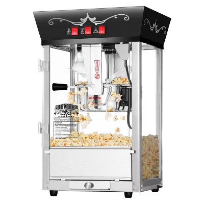 Great Nothern Popcorn 8 oz. Antique Style Movie Night Electric Countertop Popcorn Maker Machine - Black | Target