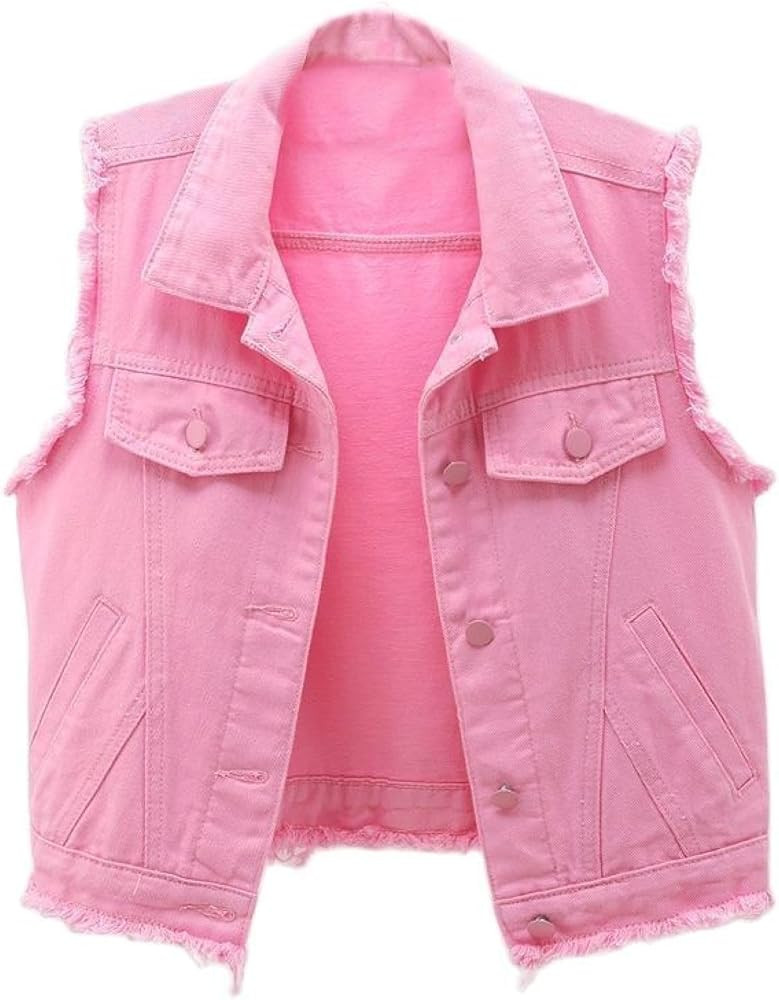 Women'S Denim Vest - Women Korean Style Fashion Sleeveless Waistcoat Jacket Summer Tops Coat Vint... | Amazon (US)