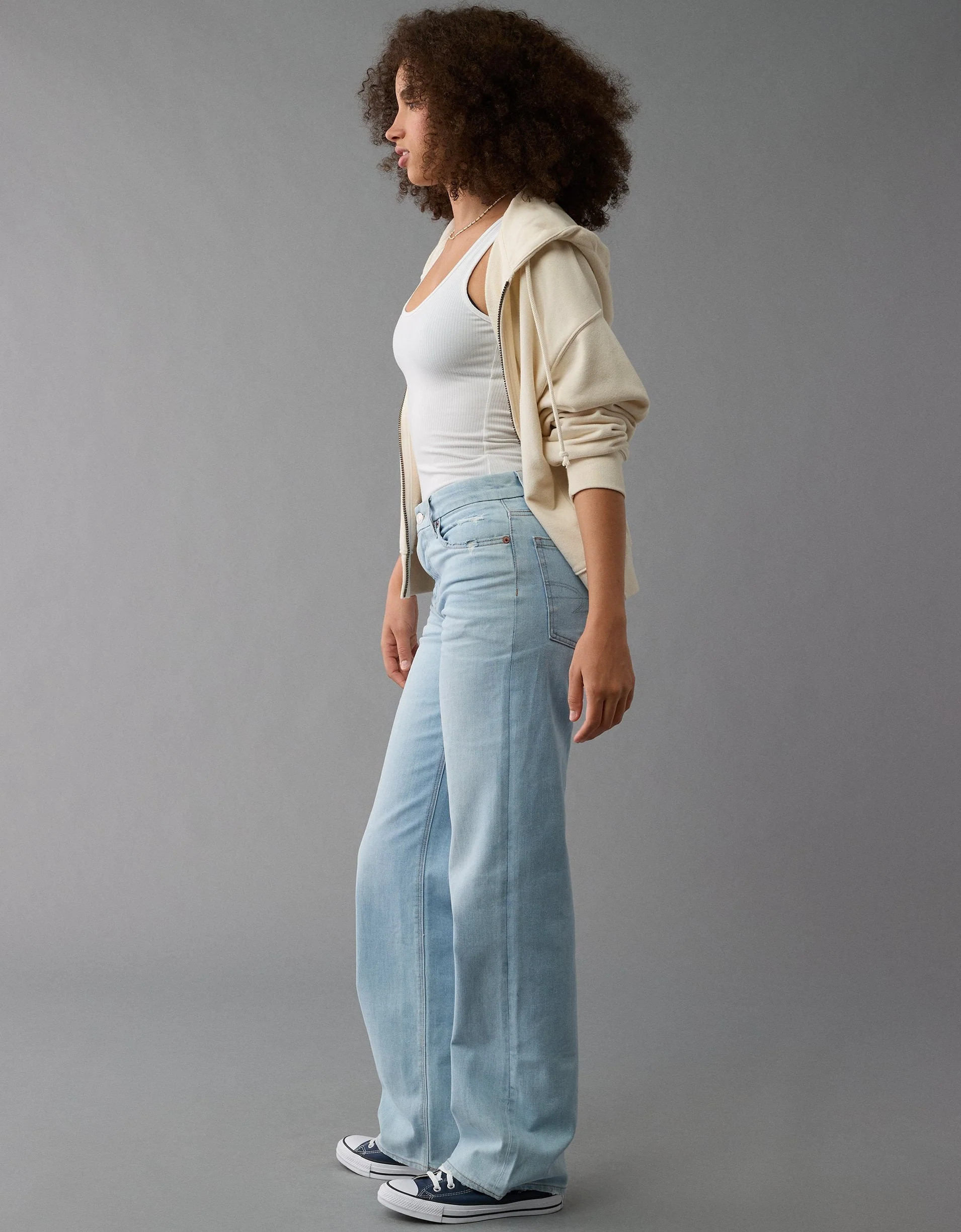AE Stretch Curvy High-Waisted Stovepipe Jean | Shop Simon