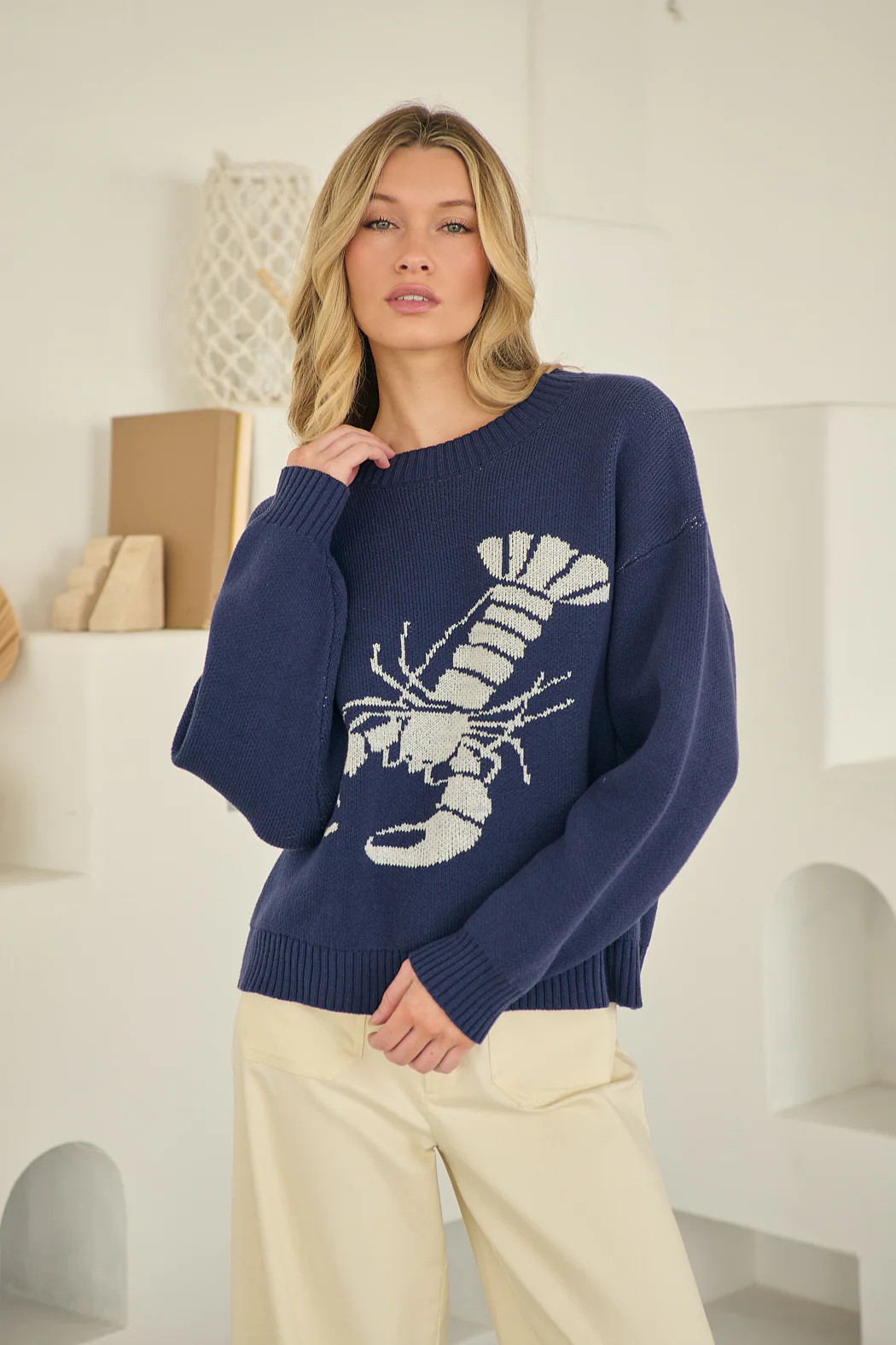 Lobster Roll Crewneck Sweater | Sugarlips