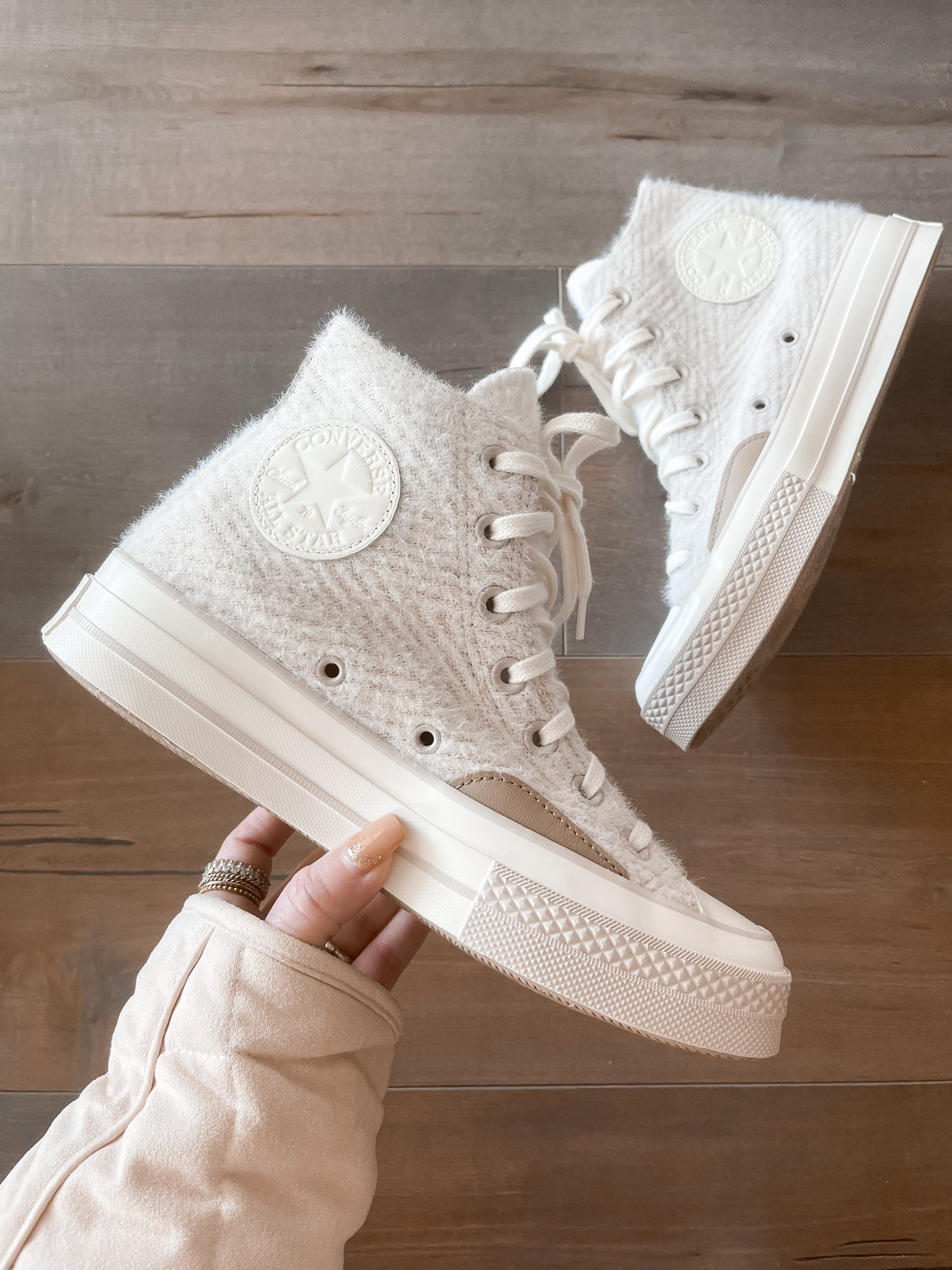 Converse sneakers Chuck Taylor neutral sneakers I sized up 1/2 size 

#LTKshoecrush