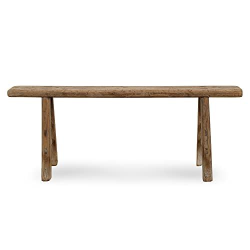 Artissance Vintage Noodle, Weathered Natural Wood Finish (Size & Color Vary) Indoor Bench | Amazon (US)