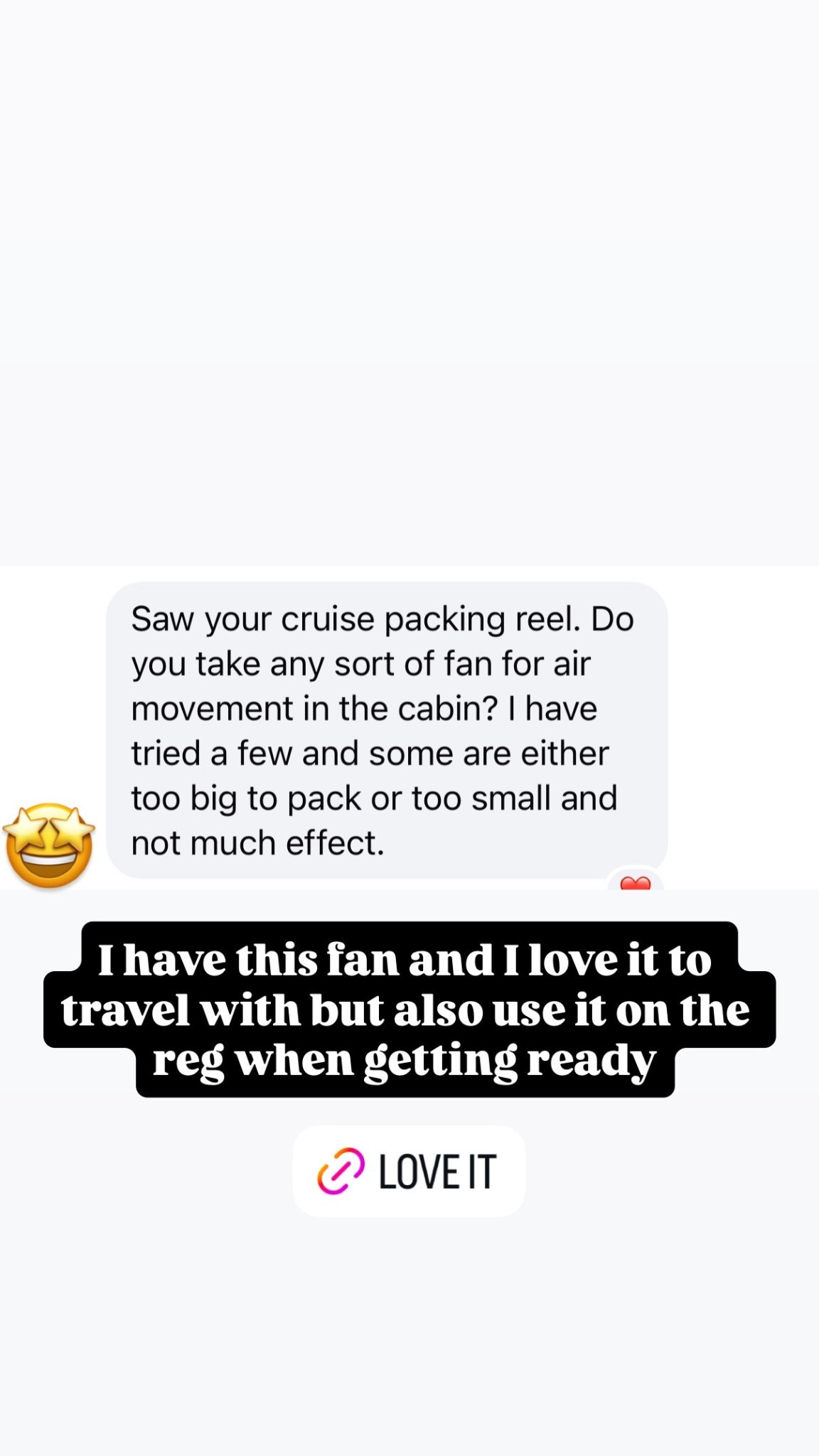 Love this fan for travel and just getting ready!! 

#LTKdayinmylife #LTKTravel #LTKgrwm