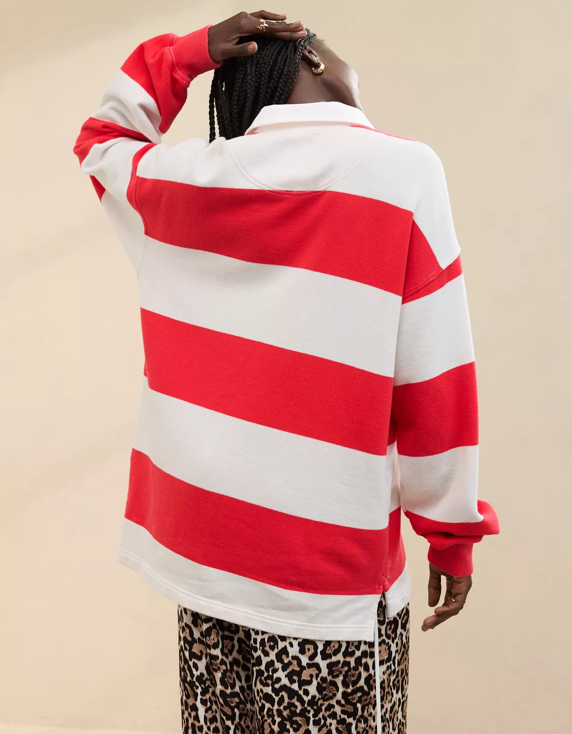 Aerie Prep Rally Rugby Sweatshirt | Aerie