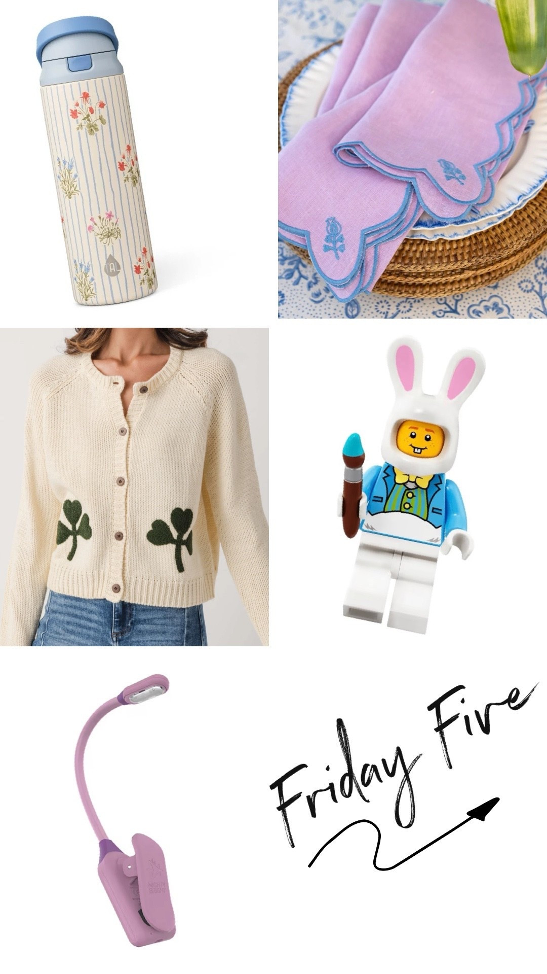 Friday five 
Spring finds and Easter ideas 