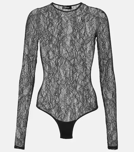 Floral lace bodysuit | Mytheresa (UK)