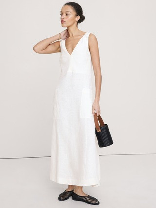 Linen Pocket Maxi Dress | Banana Republic (US)