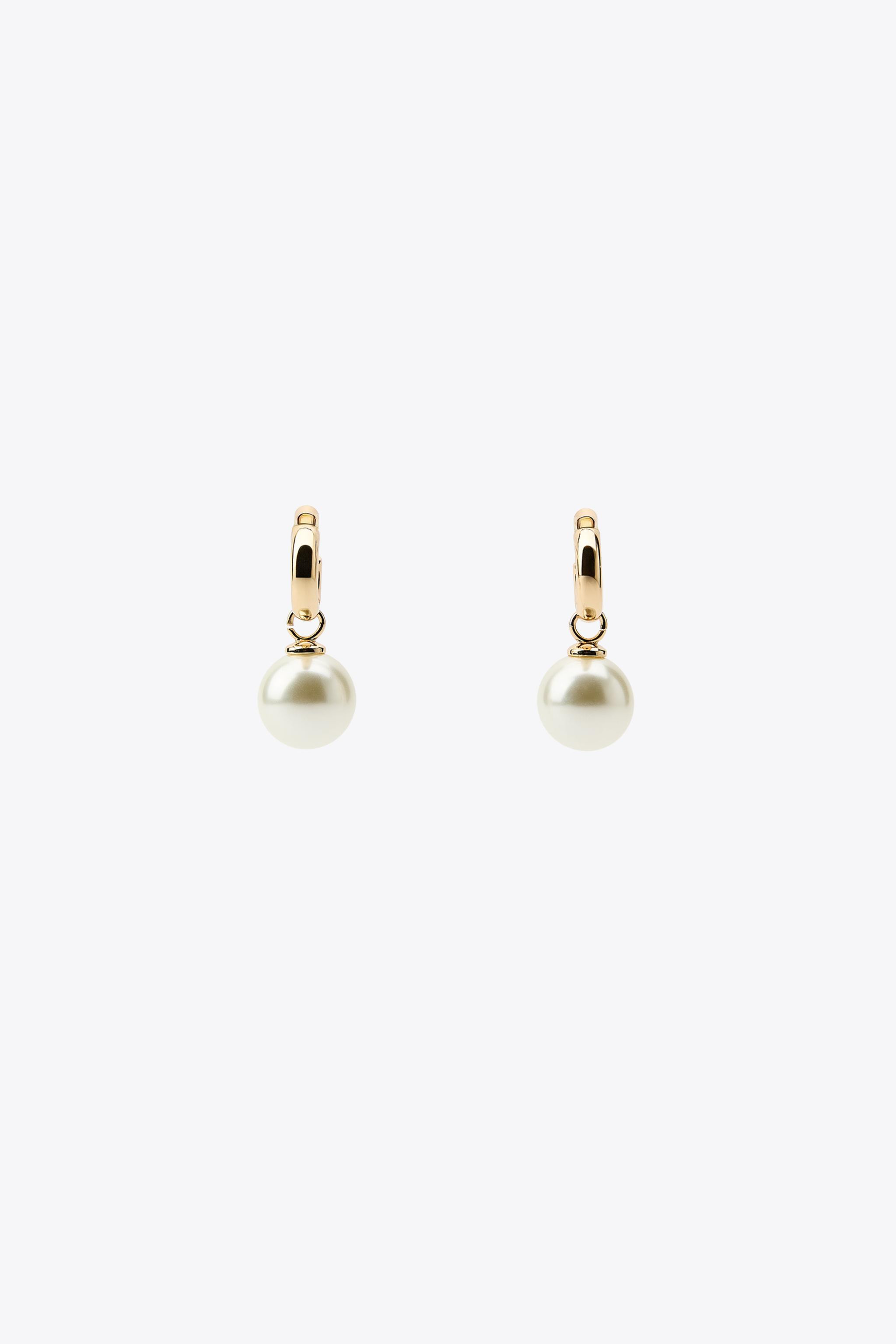 PEARL HOOP EARRINGS | Zara US