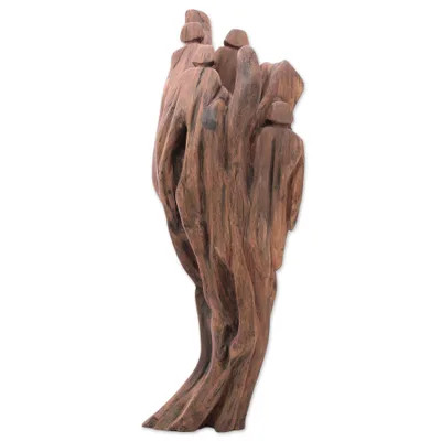 Unique Reclaimed Driftwood Sculpture from India | NOVICA