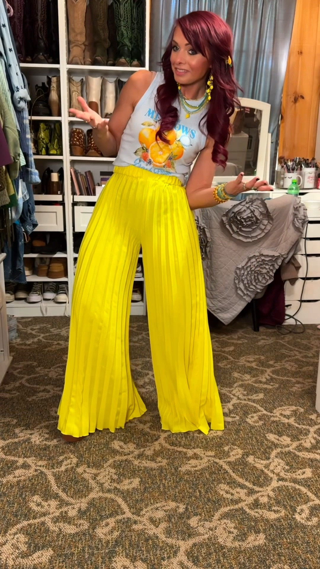 You know how saying goes. 😉. The summer months are busy, so your outfits should be easy (and affordable). My cute little tank is currently on clearance at Walmart for $5 & comes in several fun prints! Grab ‘em while you can! 
Top - in XS (runs oversized imo, would’ve been fine with an XXS even & Im normally a S)
Pants - in a S (the yellow sold out after I linked these last time, so linking other yellow  & similar options as well as my exact pants in the colors still available)

#LTKootd #LTKPetite #LTKSaleAlert