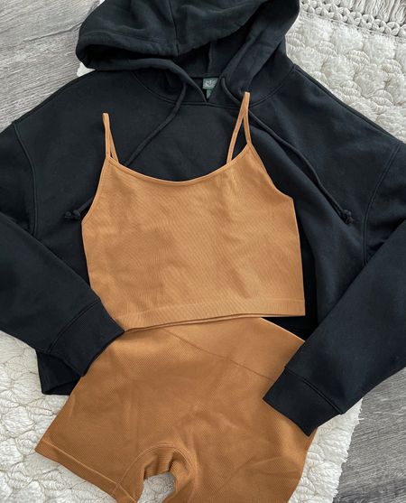 🖤Hoodie is now available online!!🖤
The perfect cropped hoodie to style over a cute workout set or styled with high waist denim shorts for spring.
(Beautiful pink color is on its way to me and PERFECT for summer and tanned skin.)

Cropped Hoodie • Spring Style • Spring Fashion • Spring Outfit • Athleisure • Travel Outfit • Loungewear • Easter Gift Idea • Biker Shorts • Matching Set • Ribbed Crop Tank

#matchingset #croppedhoodie #fitstyle #traveloutfit

#LTKFestival #LTKstyletip #LTKfit