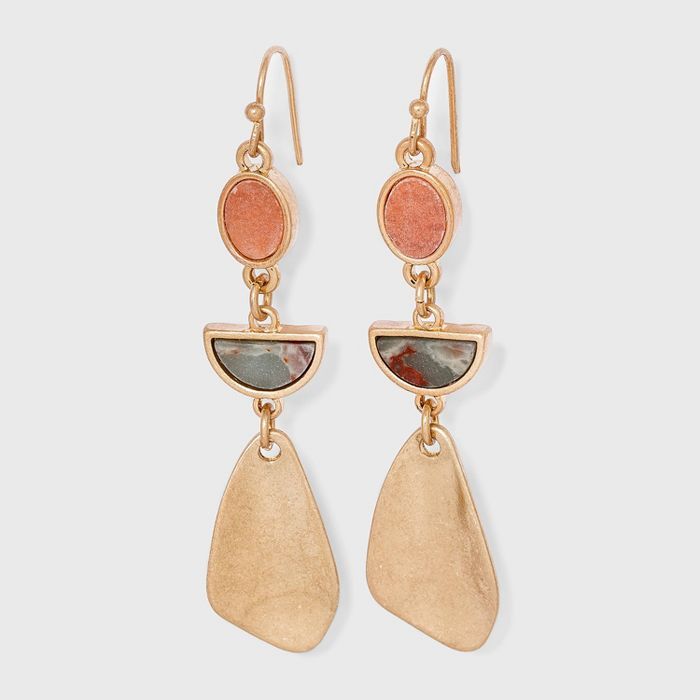 Semi-Precious Drop Earrings - Universal Thread™ | Target