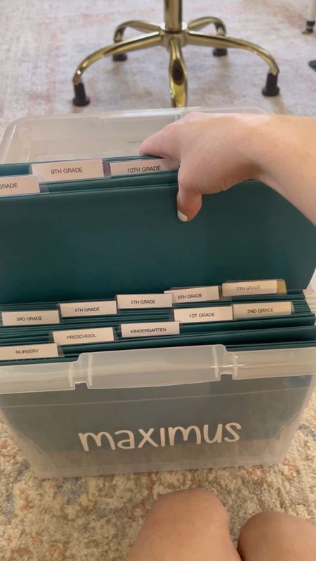 School Memory Boxes to help me stay organized and I top of all of our kids school papers! 💕✨🙌 use code SLAYATHOMEMOTHER to save 10% on your order of $50+ (also available as a DIY kit if you already have containers you want to use). I love these containers - they stack great and feel sturdy, so they are realistically functional and beautiful at the same time! 

Memory boxes, paper organization, home organization, paper clutter, decluttering, paper storage, school papers, backpacks

#LTKsalealert #LTKunder100 #LTKkids