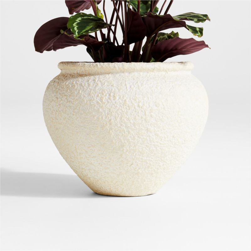 Ophelia Natural Small Planter + Reviews | Crate & Barrel | Crate & Barrel