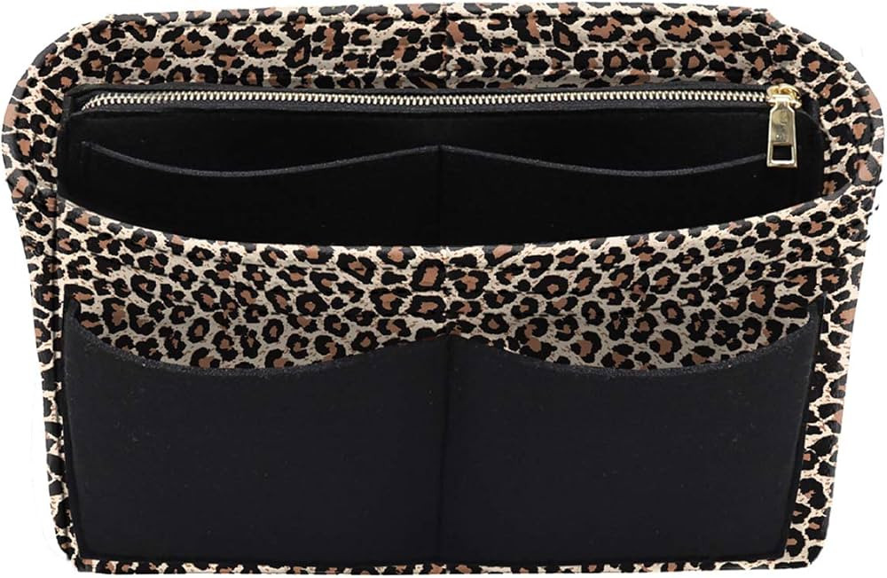 LEXSION Felt Purse Bag Organizer Insert with zipper Bag Tote Shaper Fit Speedy Neverful PM MM | Amazon (US)