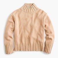 Relaxed mockneck sweater in cashmere | J.Crew US