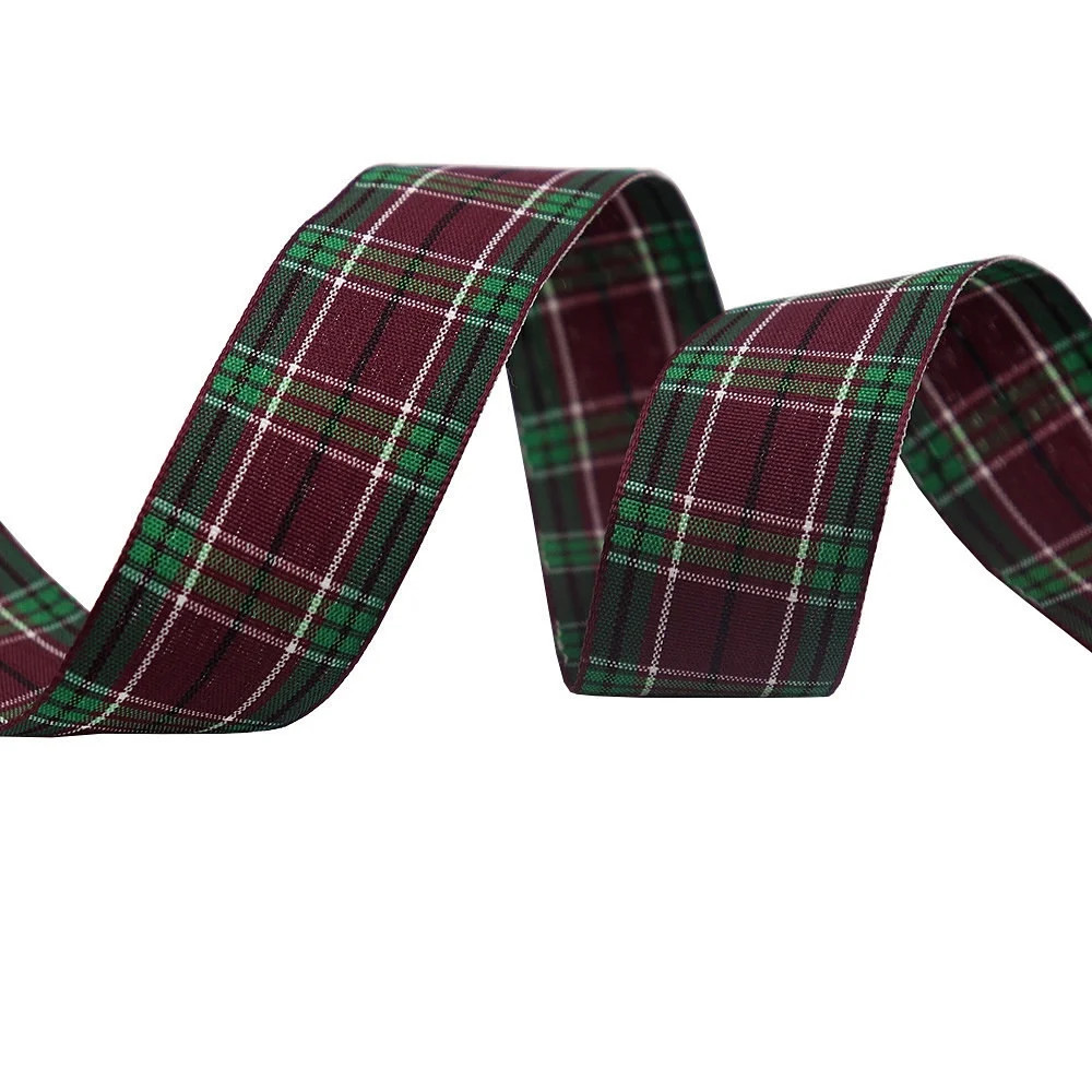 Gingham Ribbon Checkered Ribbon 1-Inch Wide Taffeta Plaid Ribbon 5 Yard Long 100% Polyester Woven... | Walmart (US)